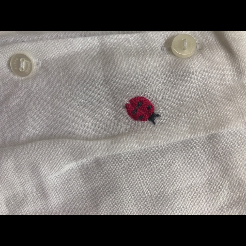 NWT 12 month Jacadi white Linen dress - Picture 4 of 4